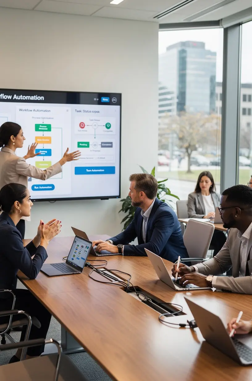 Professional team collaboration